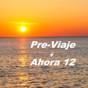 a sunset over the ocean with the words pie value and anchor at Hotel Sahara in Villa Gesell