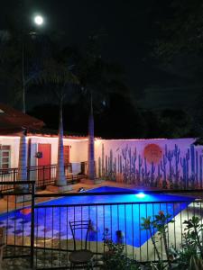 Вид на бассейн в Villa del Sol Hotel & Restaurante или окрестностях