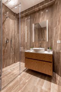 Koupelna v ubytování Night Inn Tirana