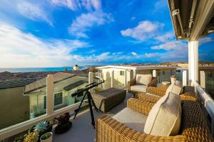 Balkón nebo terasa v ubytování San Clemente Ocean Luxury Bluff Top