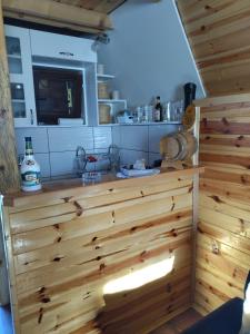 Kuchyň nebo kuchyňský kout v ubytování Planinska kuca-Jovanovic!