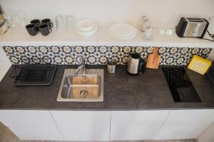 A kitchen or kitchenette at Rába Apartman House