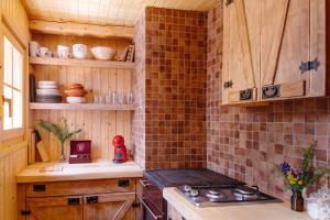 Kuchyň nebo kuchyňský kout v ubytování Chalet Orlica Velika Planina