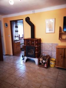 Posezení v ubytování Dráchovský apartmán a vejminek