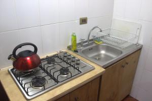 Kuchyň nebo kuchyňský kout v ubytování El Refugio de la Cuenca