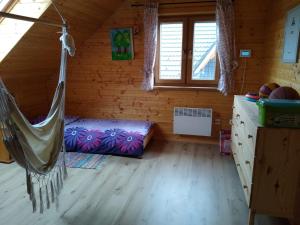 Cama o camas de una habitación en Zrub Kukučka