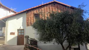 a house with a tree in front of it at La casita del olivo in Hervás +7 photos