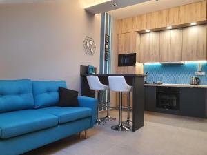 Kuchyň nebo kuchyňský kout v ubytování Kaposvár Apartman