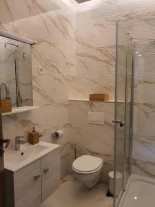 Koupelna v ubytování Kaposvár Apartman