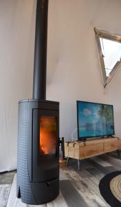 TV a/nebo společenská místnost v ubytování Mountain tea