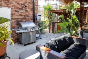 Barbacoa disponible para clientes en el apartamento