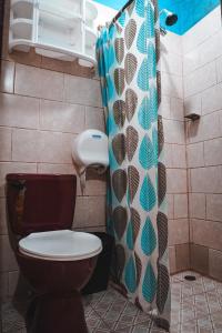 Bilik mandi di Hostal Los Chamos +88 gambar