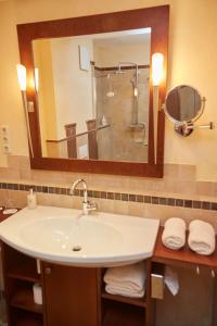 Koupelna v ubytování Flair Hotel Zum Schwarzen Reiter