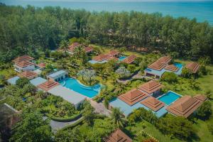 an aerial view of the resort at Ataman Luxury Villas SHA Plus in Ko Kho Khao