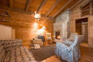 A seating area at Ledro Mountain Chalet