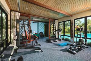 Fitnesscenter och/eller fitnessfaciliteter på Ataman Luxury Villas SHA Plus