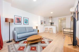 A television and/or entertainment centre at Francisco Remiro Fabulous Furnished Apartments in Guindalera