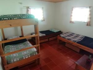 Postel nebo postele na pokoji v ubytování Nuestro Bosque I