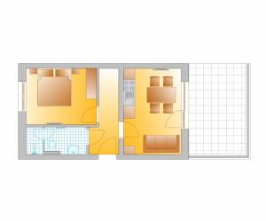 Půdorys ubytování Appartement Hammerrain