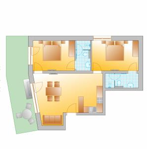 Půdorys ubytování Appartement Hammerrain
