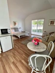 Kuchyň nebo kuchyňský kout v ubytování The Oak Studio Yarck