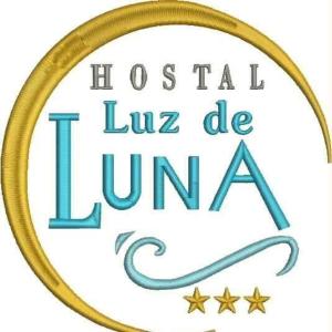 een teken met de woorden los la luz de lima bij Hostal Luz de Luna 