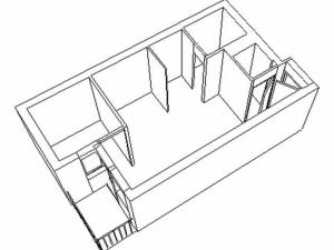 The floor plan of Studio Chamrousse, 1 pièce, 4 personnes - FR-1-340-106