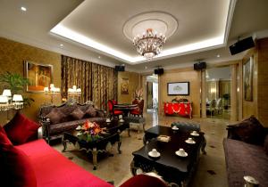 Posezení v ubytování Sofis Jinyuan Hotel