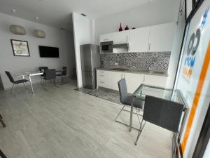 Kuchyň nebo kuchyňský kout v ubytování Coworking Studio