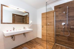 Koupelna v ubytování Landhotel Hinteraigengut