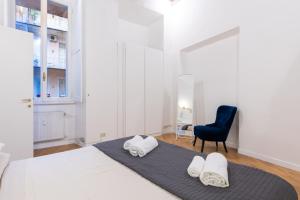 Cama o camas de una habitación en Navona Open Space Apartments