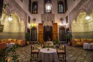 Posezení v ubytování Riad Pacha Palace