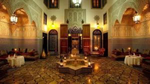 Restaurace v ubytování Riad Pacha Palace