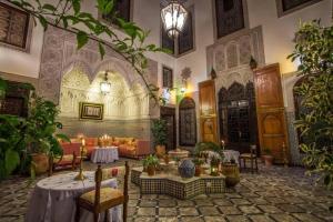 Posezení v ubytování Riad Pacha Palace