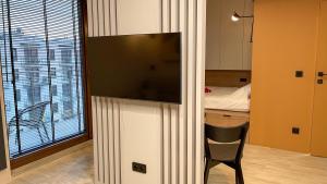 Posteľ alebo postele v izbe v ubytovaní Comfortable 1-room apartment close to the center