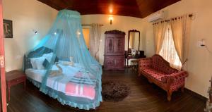 Postel nebo postele na pokoji v ubytování Kerala cottage + 37 fotografií