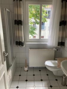 Koupelna v ubytování Ferienwohnung Andresen Dünenstraße 16