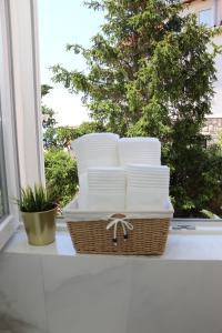 Ein Balkon oder eine Terrasse in der Unterkunft Rooms D&L, FREE Parking on-site