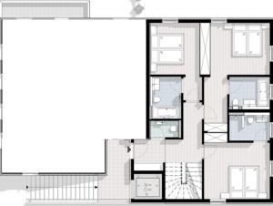 Plan piętra w obiekcie Chalet Marmotta NEVE - Luxus Chalet Ski-In Ski-Out