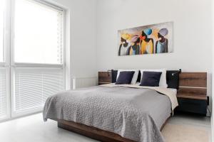 Postel nebo postele na pokoji v ubytování SKi&bike apartments