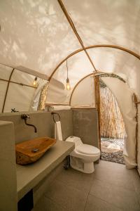 Kylpyhuone majoituspaikassa Cerro Verde Mirador