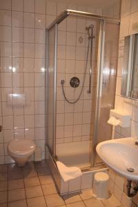 Baðherbergi á Hotel Anhalt