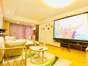 TV o dispositivi per l'intrattenimento presso Huangshan Sky Small Nest B&B