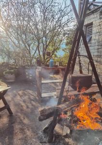 Attrezzature per barbecue disponibili per gli ospiti della villa