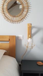 Postel nebo postele na pokoji v ubytování Les 7 Tilleuls - Chambres d'hôtes