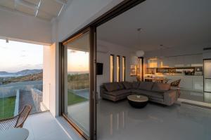 Χώρος καθιστικού στο Agia Pelagia Villas