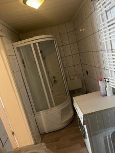 Koupelna v ubytování Haus Zauberwald