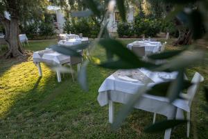 A garden outside Ferienwohnung ulivo mit Pool und Privatstrand