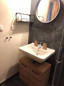 Koupelna v ubytování Apartmán Borůvka