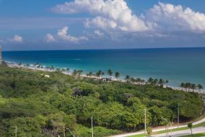 Elle offre une vue sur la plage et l'océan. dans l'établissement Ft. Lauderdale Beach, a VRI resort, à Fort Lauderdale